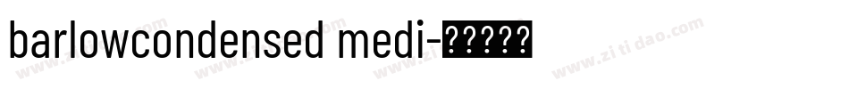 barlowcondensed medi字体转换